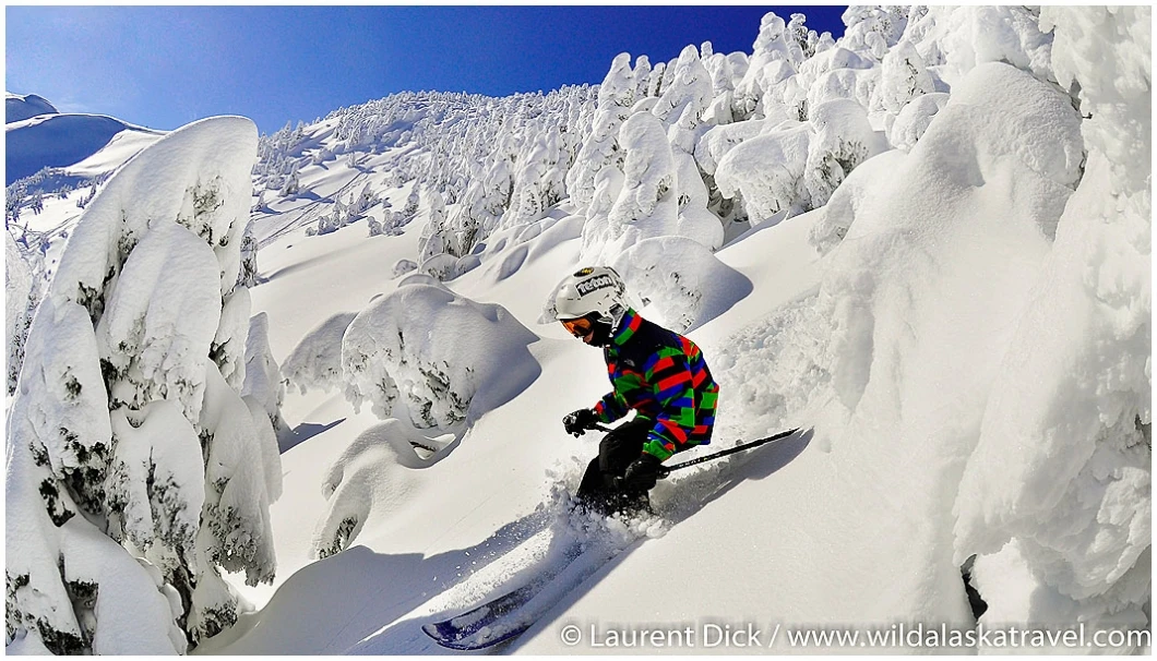 Florian Skiing Powder at Eaglecrest Ski Area - Photo (c) Laurent Dick - Wild Alaska Travel