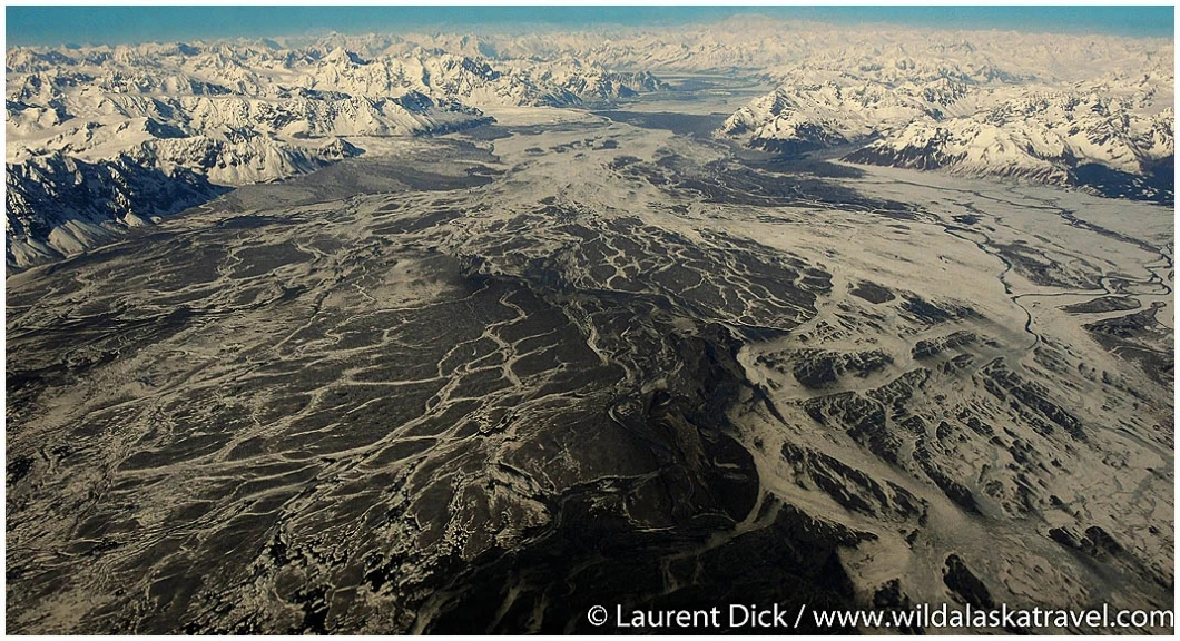 Copper River Valley Aerial - Photo (c) Laurent Dick - Wild Alaska Travel