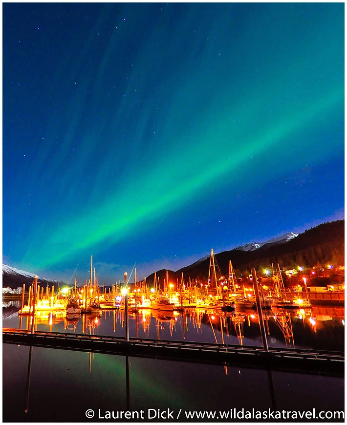 Northern Lights Douglas Harbor - Photo (c) Laurent Dick - Wild Alaska Travel