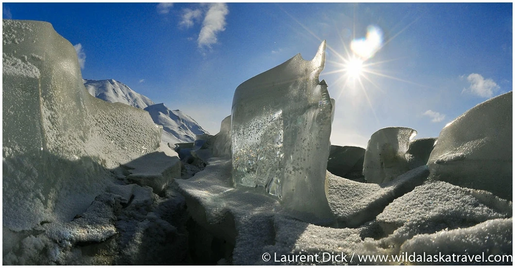 Overflow Ice Brooks Range Dalton Highway - Photo (c) Laurent Dick - Wild Alaska Travel